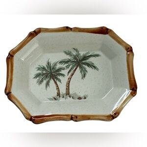 VINTAGE SOAP DISH SPRINGMAID CERAMIC PALM TREE